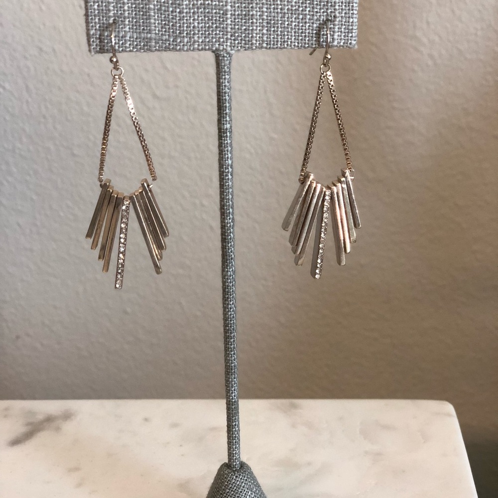 Gold dangle earrings